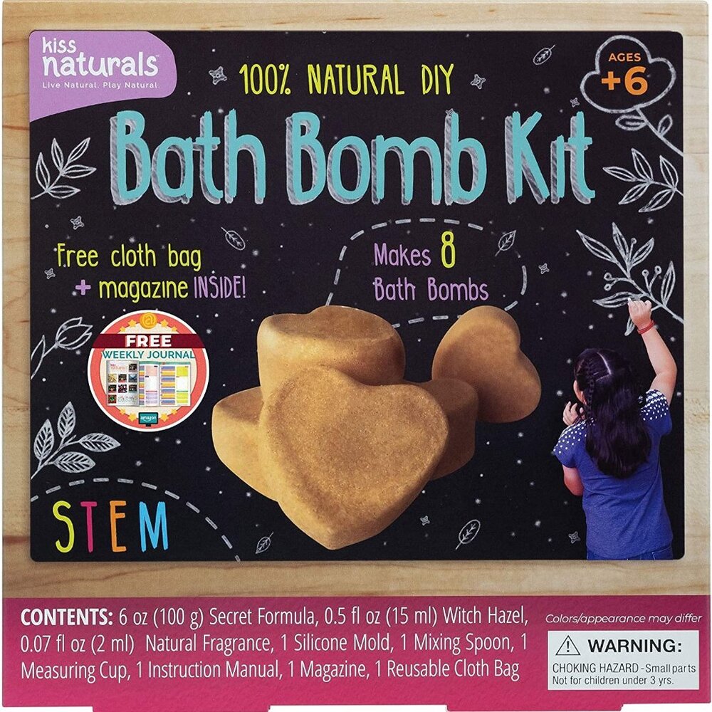 Kiss Naturals Organic DIY Bath Bomb Making Kit - Fun and Educational Activity